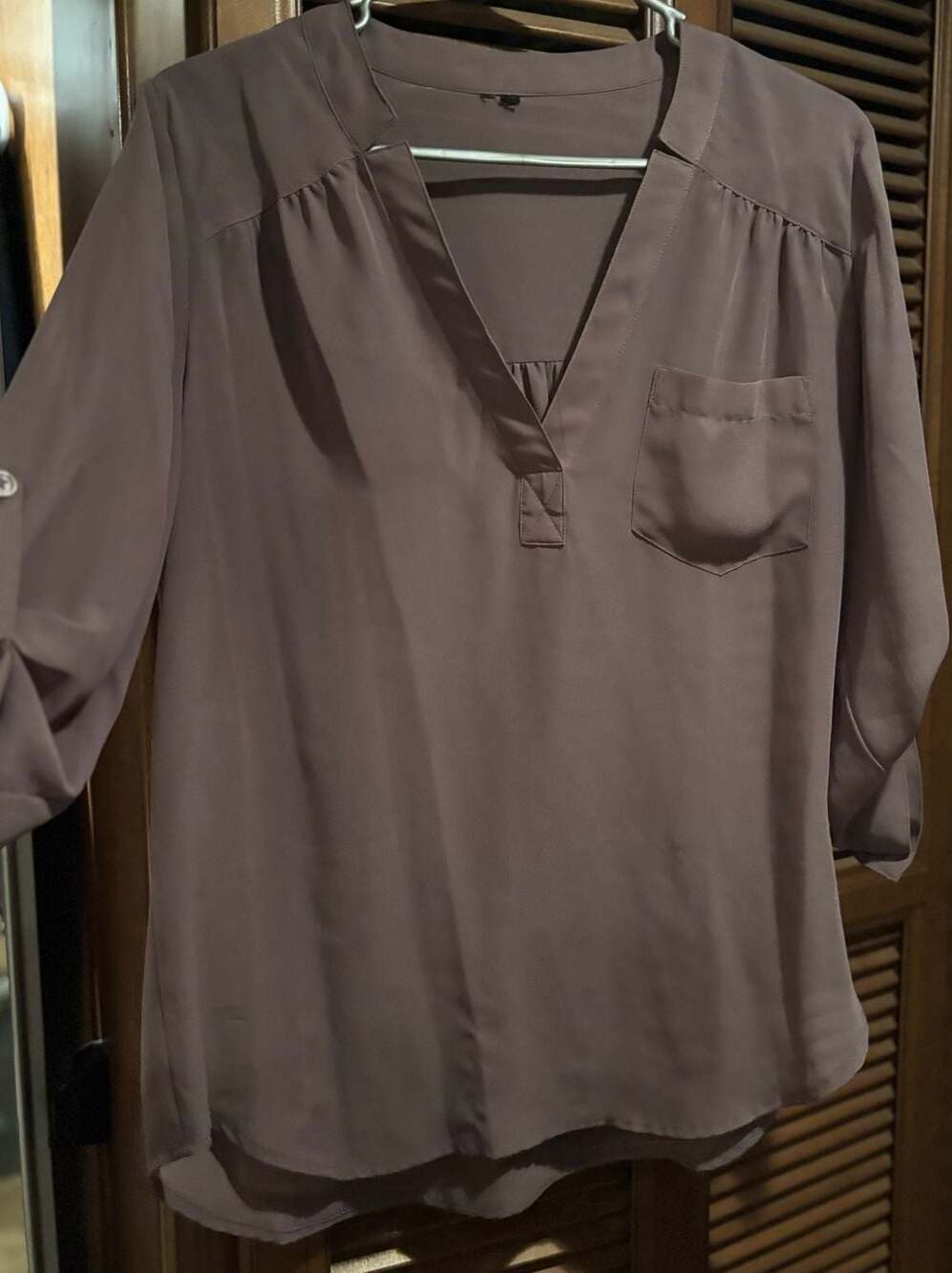 Torrid Dusty Rose Purple Sheer Blouse